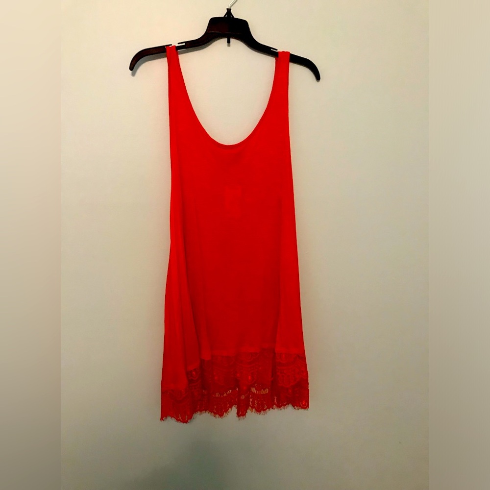 All at Once Red Tank Top